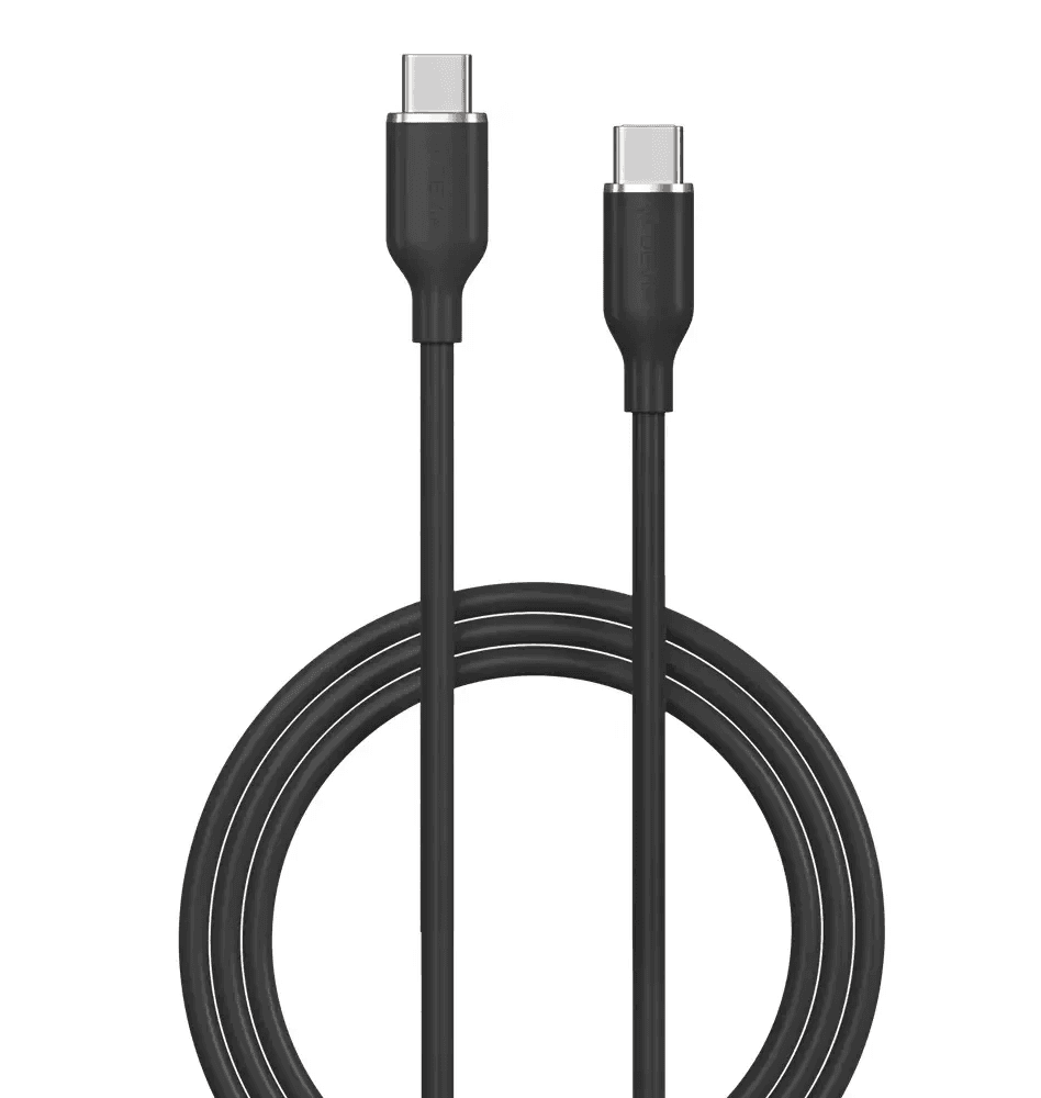 Cabo Devia Jelly Series USB-A para USB-C 1.2M Preto