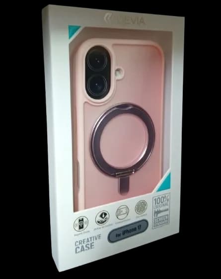 Capa Devia iPhone 17 Magnetic Shockproof Pink Purple