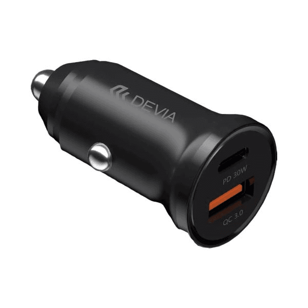 Carregador Veicular Devia Ea442 30W Dual USB/USB-C Preto
