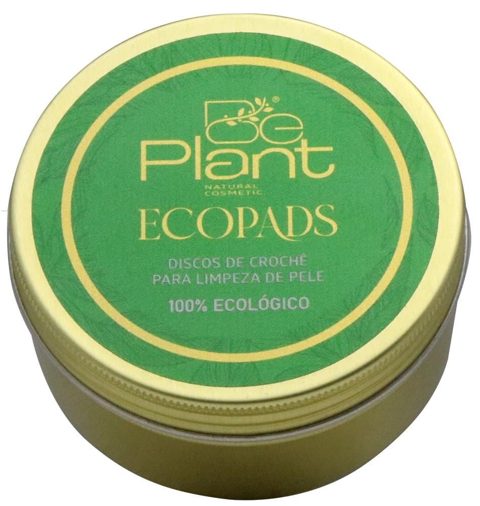 Discos de Crochê Be Plant Natural Ecopads (3 Unidades)