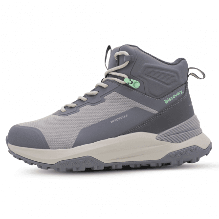 Bota Discovery Montana-140GR Cinza/Coral Tam. 7.5
