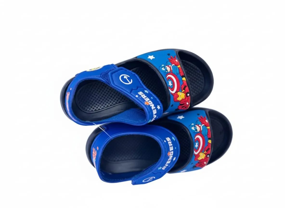 Chinelos Disney Avengers Mvs582 Preto/Azul (T) 25