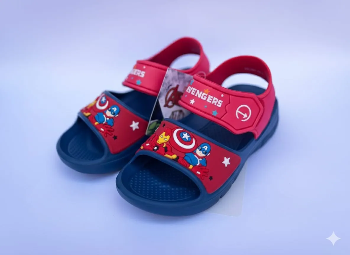 Chinelos Disney Avengers Mvs582 Marinho/Vermelho (T) 25
