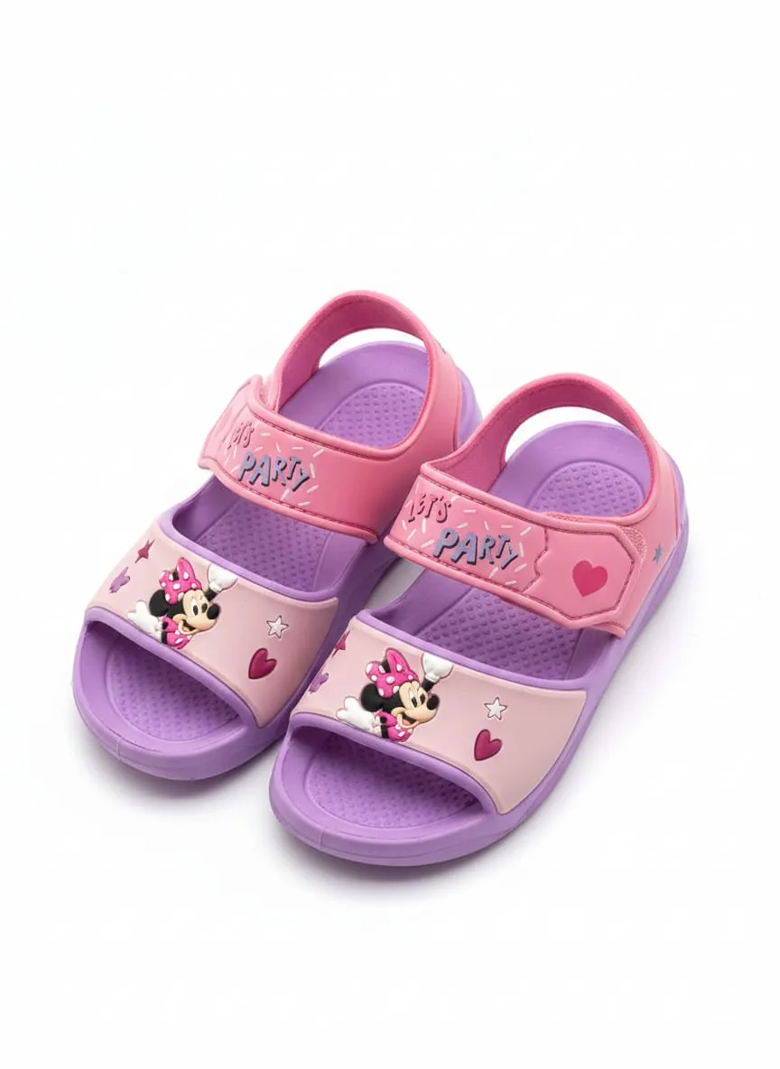 Chinelos Disney Minnie Dns599 Roxo/Rosa Claro (T) 27