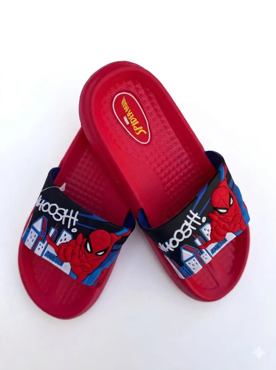 Chinelos Disney Spiderman Mvs568 Vermelho 35