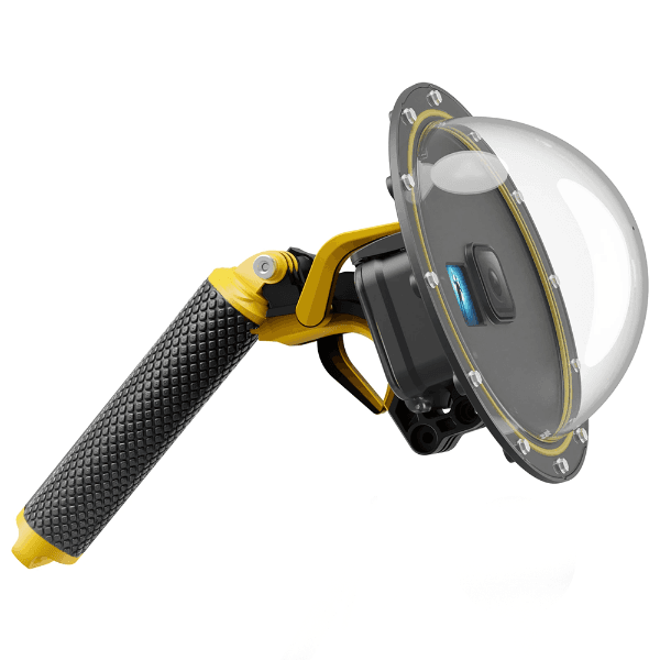 Dome para Action Cam 4Life Compatível com Gopro 9/10/11/12/13 Fl247 Ball Waterproof com Bastão e Gatilho Telesin