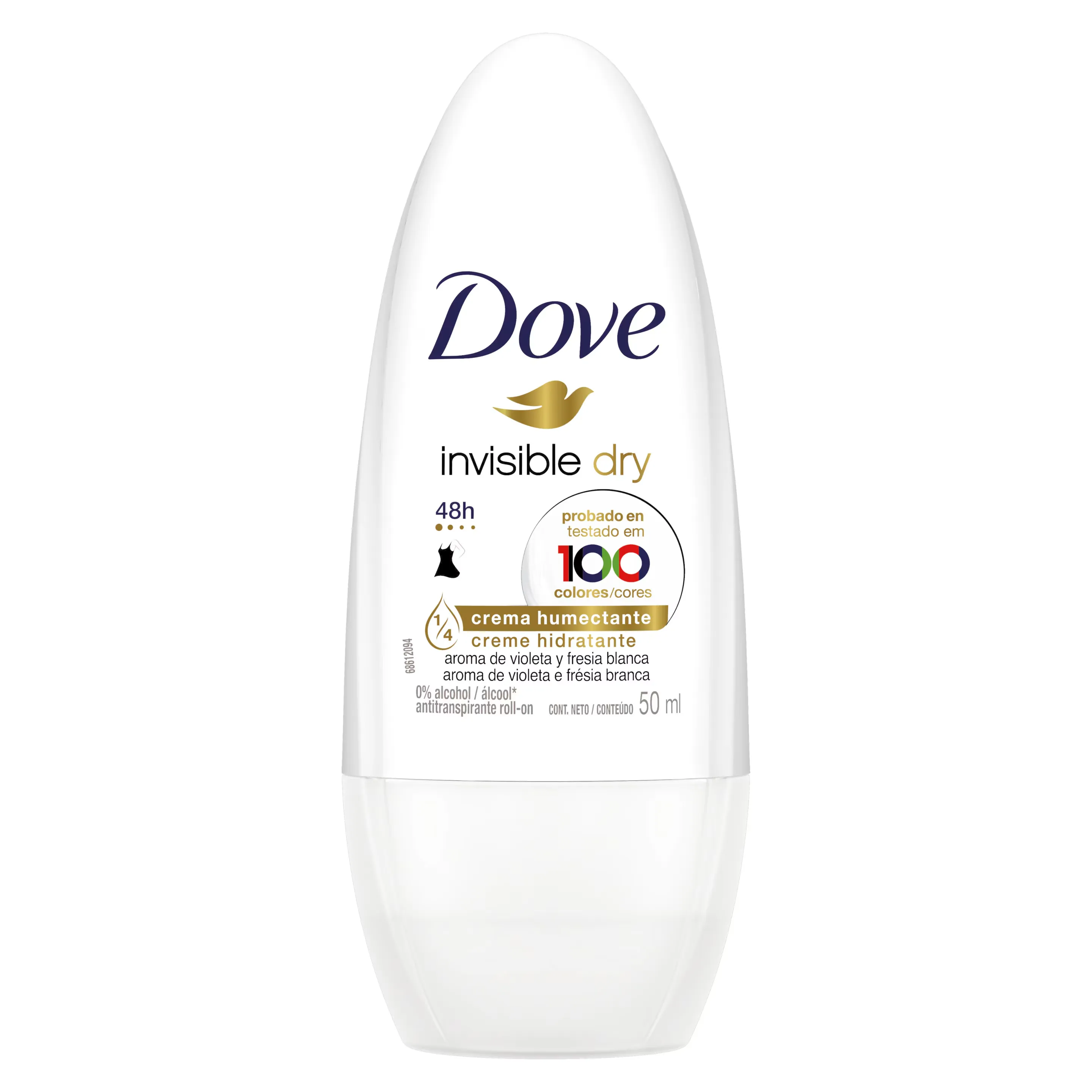 Desodorante Roll-on Dove Invisible Dry 50ml