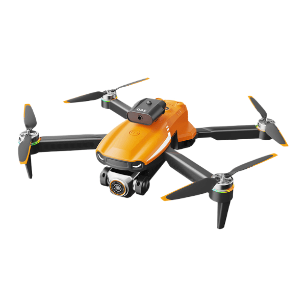 Drone com Câmera HD GPS Geral S9HP com Controle Remoto e Tela - Laranja