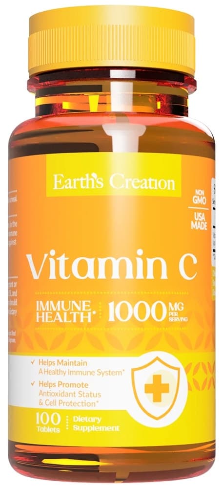 Vitamina C Earths Creation 1000MG 100 Comprimidos