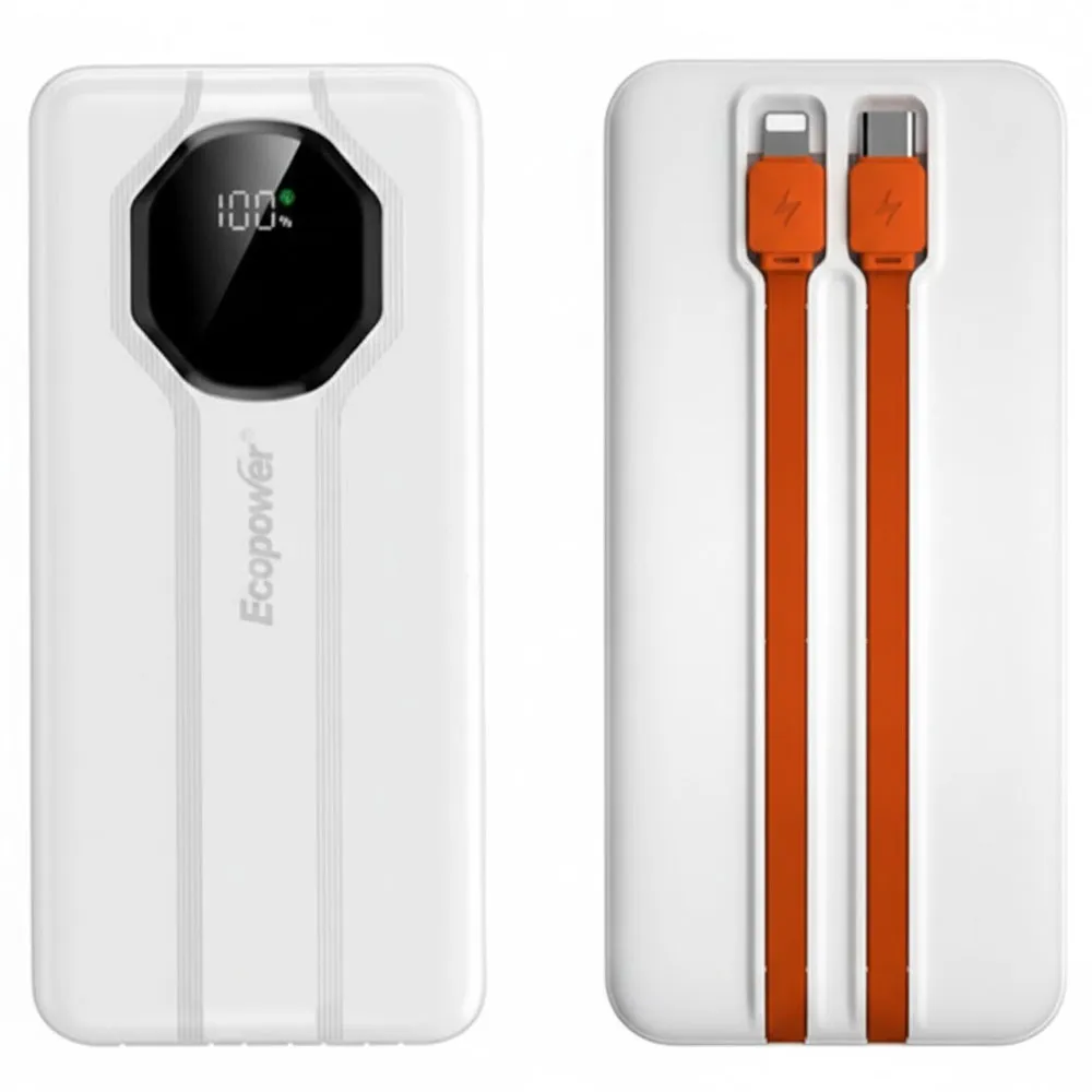 Carregador Portátil Ecopower Ep-C835 22000mAh Branco