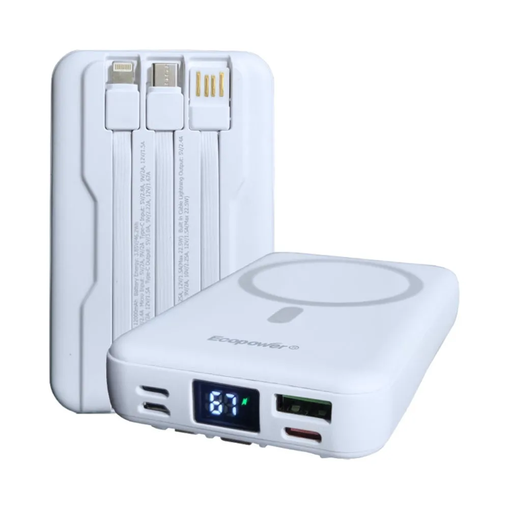 Power Bank Ecopower Ep-C870 12000mAh Branco