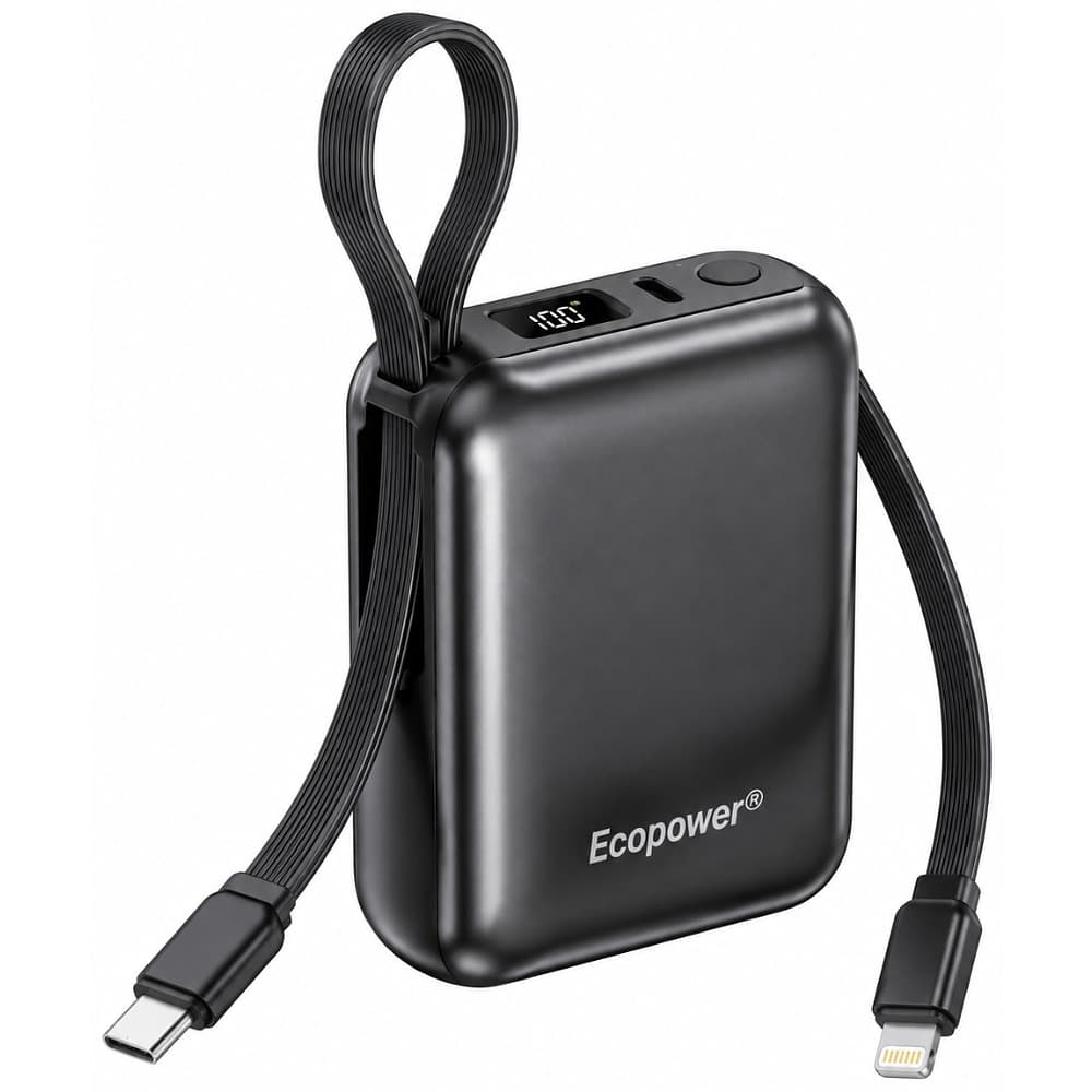 Carregador Portátil Ecopower Ep-C892 12000mAh Preto