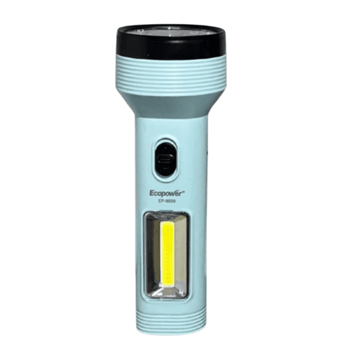 Lanterna Ecopower Ep-8020 Bivolt Celeste/Preto