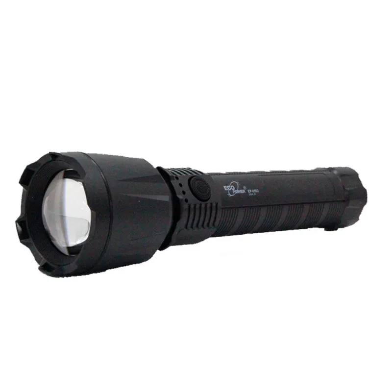 Lanterna Ecopower Ep-8502 Recarregável 8W Preta