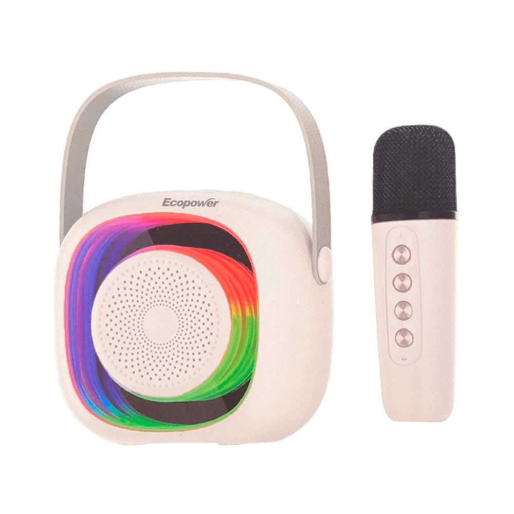 Caixas de Som Ecopower Ep-2113 Usb/aux/sd Con Microfono Beige