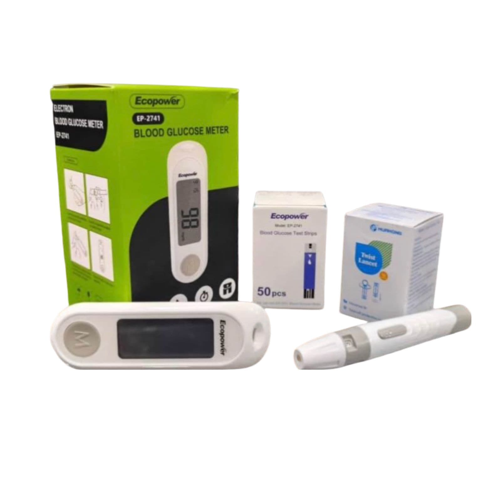 Ecopower Tira P/glucometro EP-2741 50PCS
