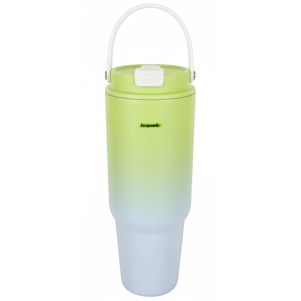 Vaso Térmico Ecopower Ep-G041 900ml Verde/Branco