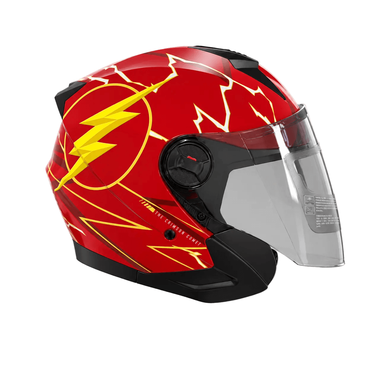 Capacete Aberto Edge Geko Flash - Vermelho Brilhante / Xl