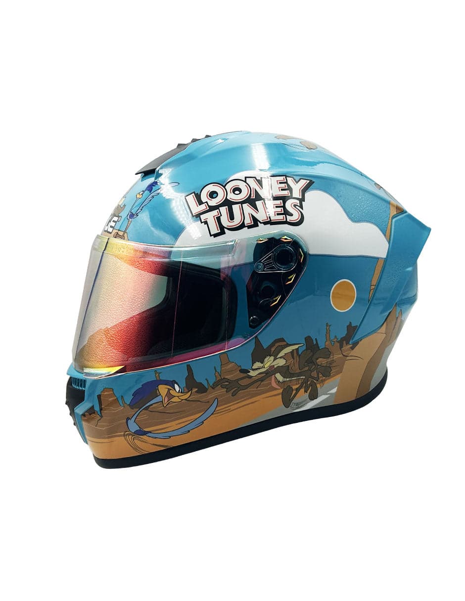 Capacete Edge Frankie Coyote Blue Gloss Tamanho Xl