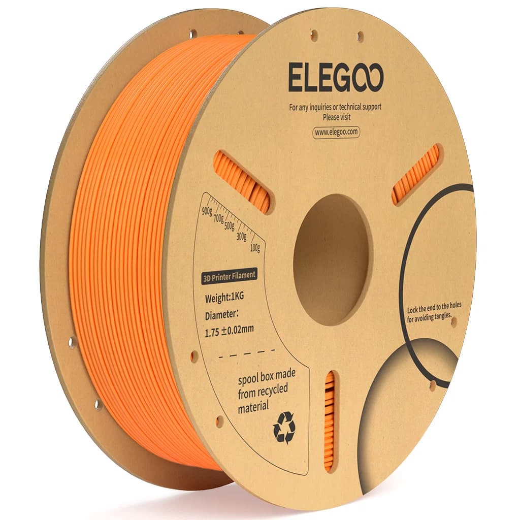 Filamento Pla+ para Impressora 3D Elegoo 1kg/1.75mm Laranja