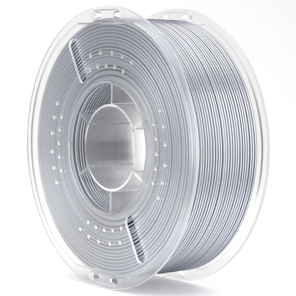 Filamento Silk Pla Elegoo para Impressora 3D 1KG 1.75Mm Cinza Prateado