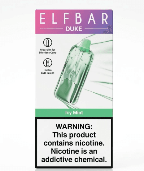 Vape Descartável Elfbar Duke 35000PUFFS Icy Mint