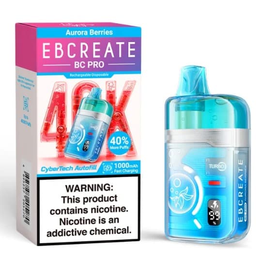 Vape Desechable Elfbar Ebcreate 40K Aurora Berries