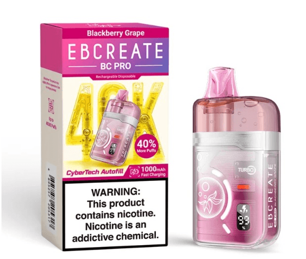 Vape Desechable Elfbar Ebcreate 40K Black Berry Grape