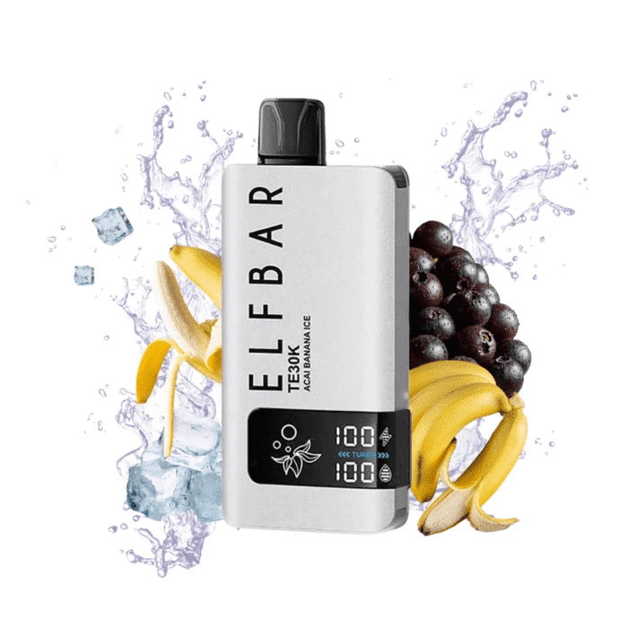 Vape Descartável Elfbar Te30000 30000PUFFS Acai Banana Ice