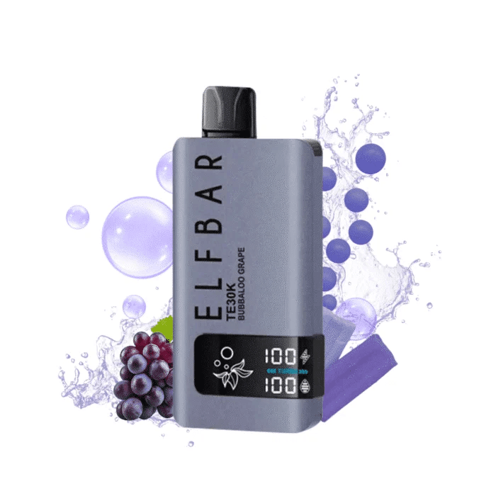 Vape Descartável Elfbar Te30000 30000PUFFS Bubbaloo Grape