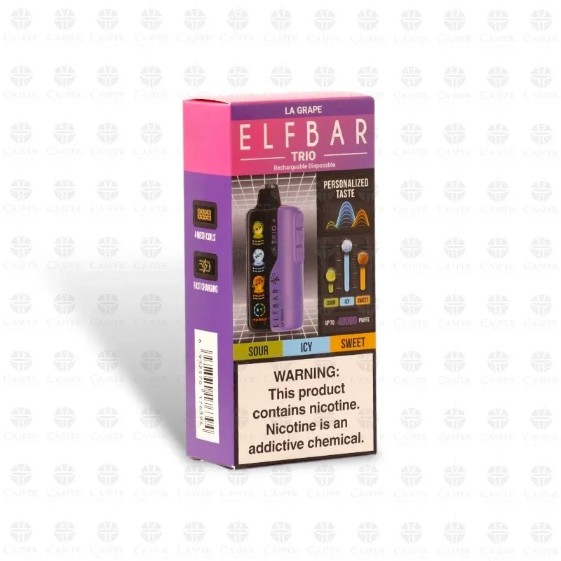 Vape Elfbar Trio 40000PUFFS La Grape