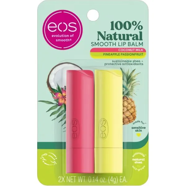 Bálsamo Labial Eos Coconut Milk/Pineapple Passionfruit C/2