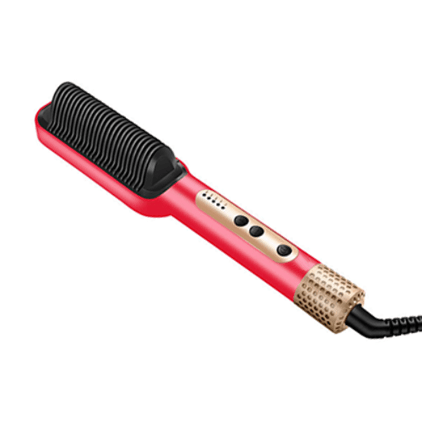 Escova Alisadora Buarn Bu-302 5 Temperaturas 45W 950ºF 110-240V ~ 50/60Hz Vermelho