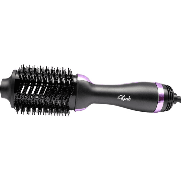 Escova Secadora Elétrica Krab Kbcs13 2 Em 1 / 1300W / 3 Velocidades / 2 Temperaturas / Bivolt - Preto/Roxo