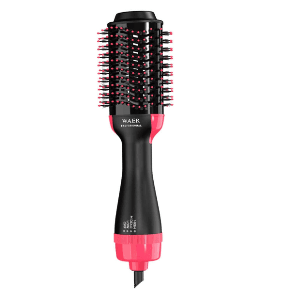 Escova Secadora Elétrica Waer Wa-4118 1200W 3 Temperaturas Rosa/Preto