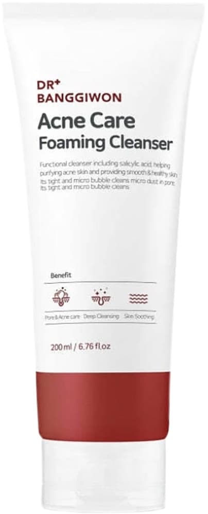 Espuma de Limpeza Facial Dr+ Banggiwon Acne Care - 200mL