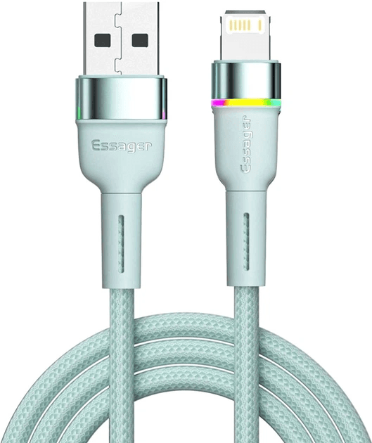 Essager Cabo USB-A para Lightning 2M Turquesa