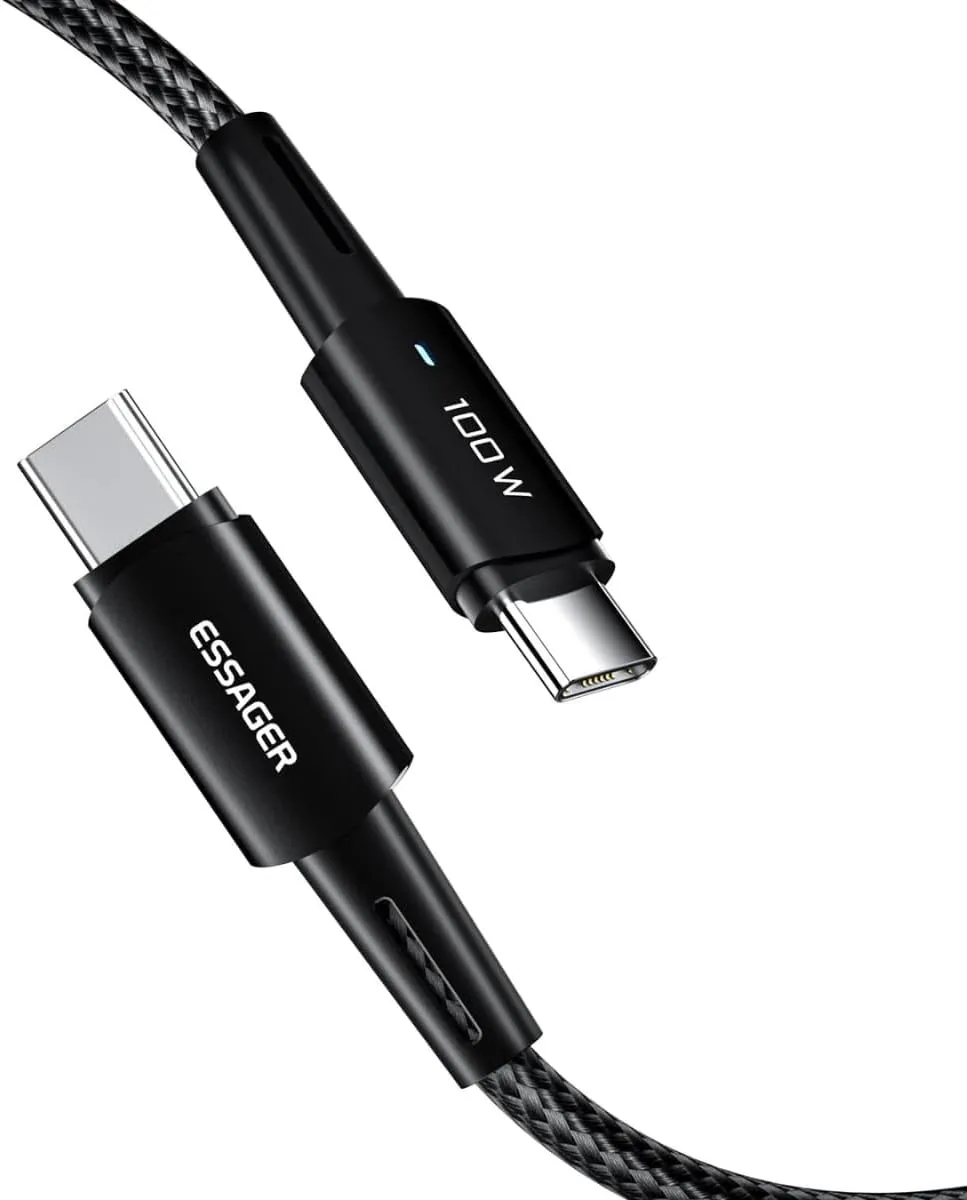 Essager Cabo USB-C para USB-C 3M Preto