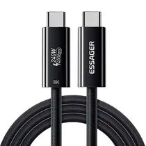 Essager Cabo USB-C para USB-C 240W 1.8M Preto