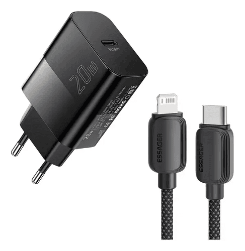 Essager Carregador USB-C 20W Preto