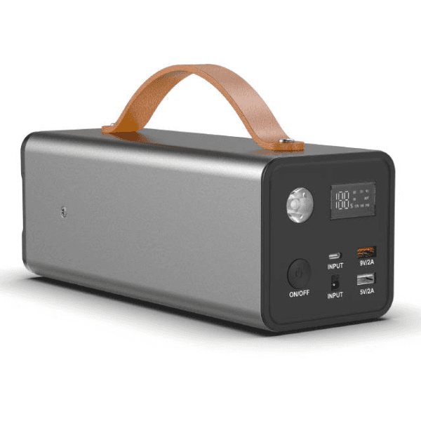 Estacao De Carga PowerBank Energy Storage XM02 Com Lanterna / 180W / USB-A X2 / USB-C / 220V ~ 50Hz - Cinza/Preto