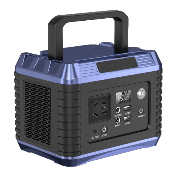 Estacao De Carga PowerBank Energy Storage XM02D Com Lanterna / 200W / USB-A X2 / 220V ~ 50Hz - Preto/Roxo
