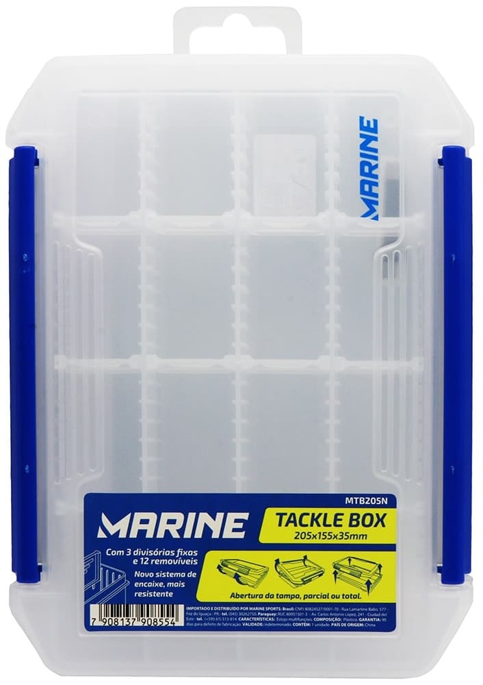 Estojo para Iscas Marine Sports MTB205N com 3 Divisórias
