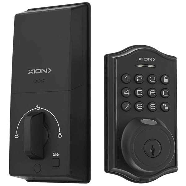 Fechadura Digital Xion Xi-Sl20 com Desbloqueio Digital, Alarme, Chave, Código e Bluetooth - Preto