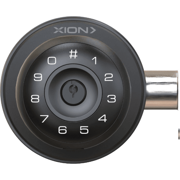 Fechadura Digital Xion Xi-Sl30 com Desbloqueio Por Impressão Digital, Alarme, Chave, Código e Bluetooth - Preto