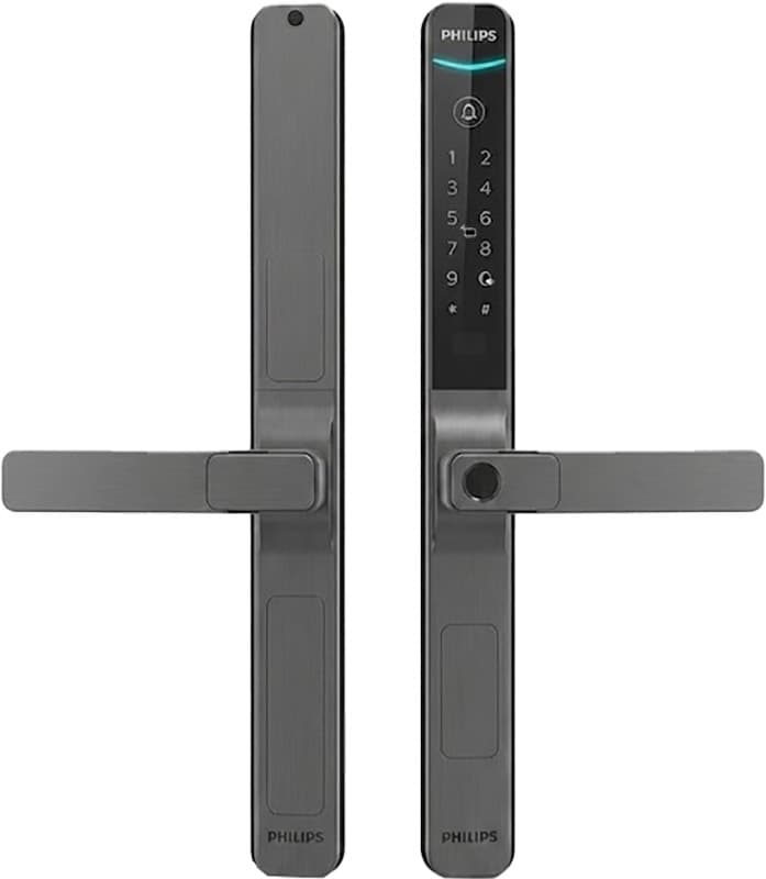 Fechadura Eletrônica Inteligente Philips DDL611S-5HBS Sky Grey