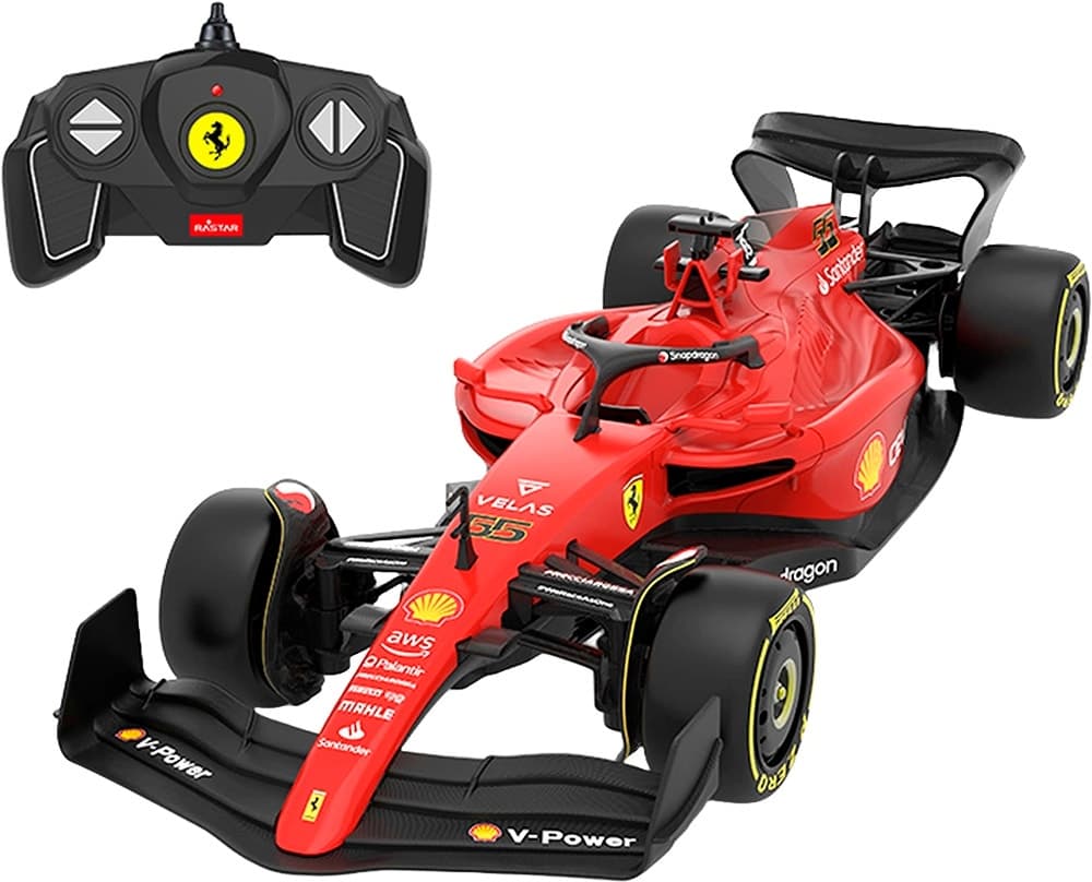 Carro de Controle Remoto Ferrari F1 75 Escala 1/18 Rastar 93400 Vermelho
