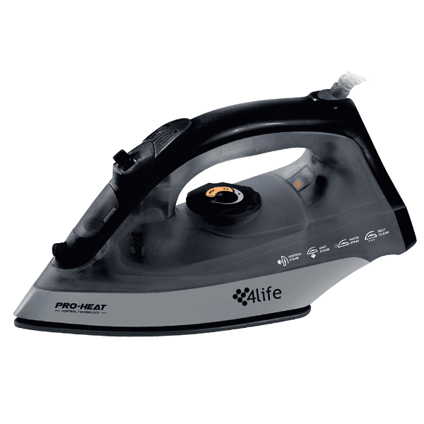 Ferro de Passar A Vapor 4LIFE FL1229G 1200W 110V ~ 50/60Hz Cinza