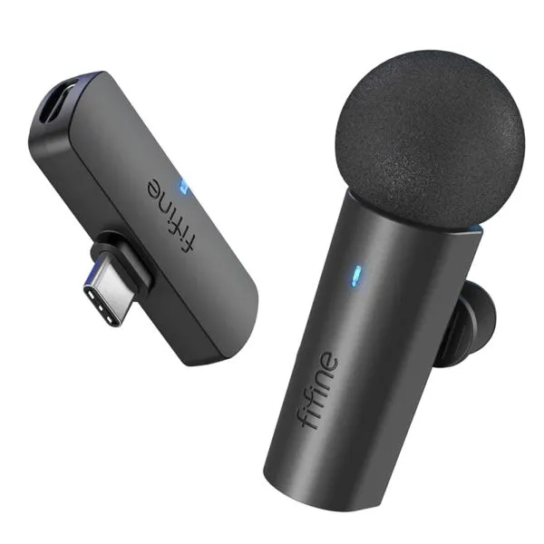 Microfone Fifine M6 USB-C 2.4G Preto
