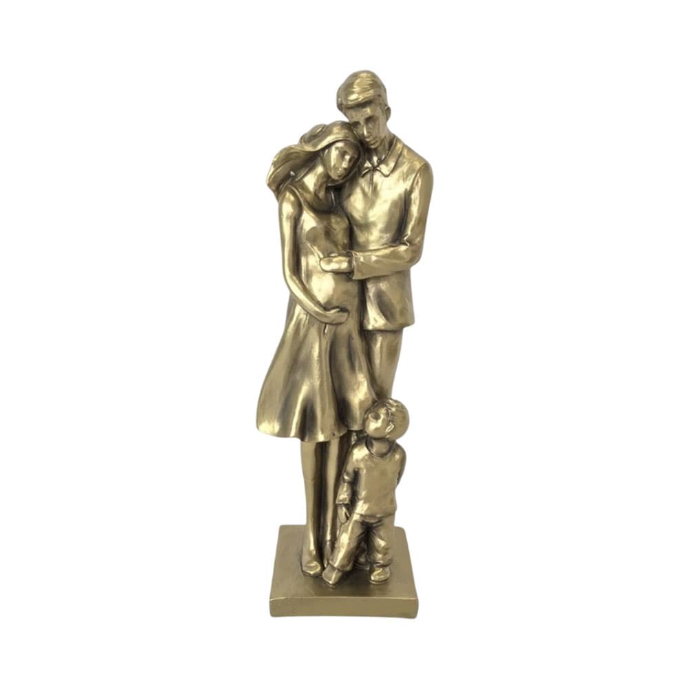 Figura Decorativa Familia Concepts 30 Cm Dourado